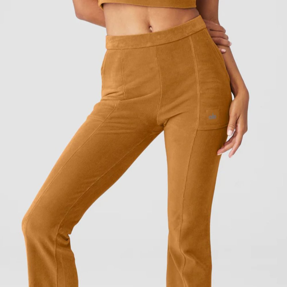 MICRO CORDUROY HIGH-WAIST WINTER BREAK FLARE PANT